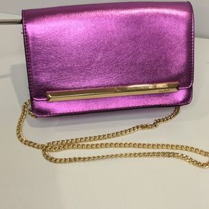 Metallic Purple Shoulder Bag